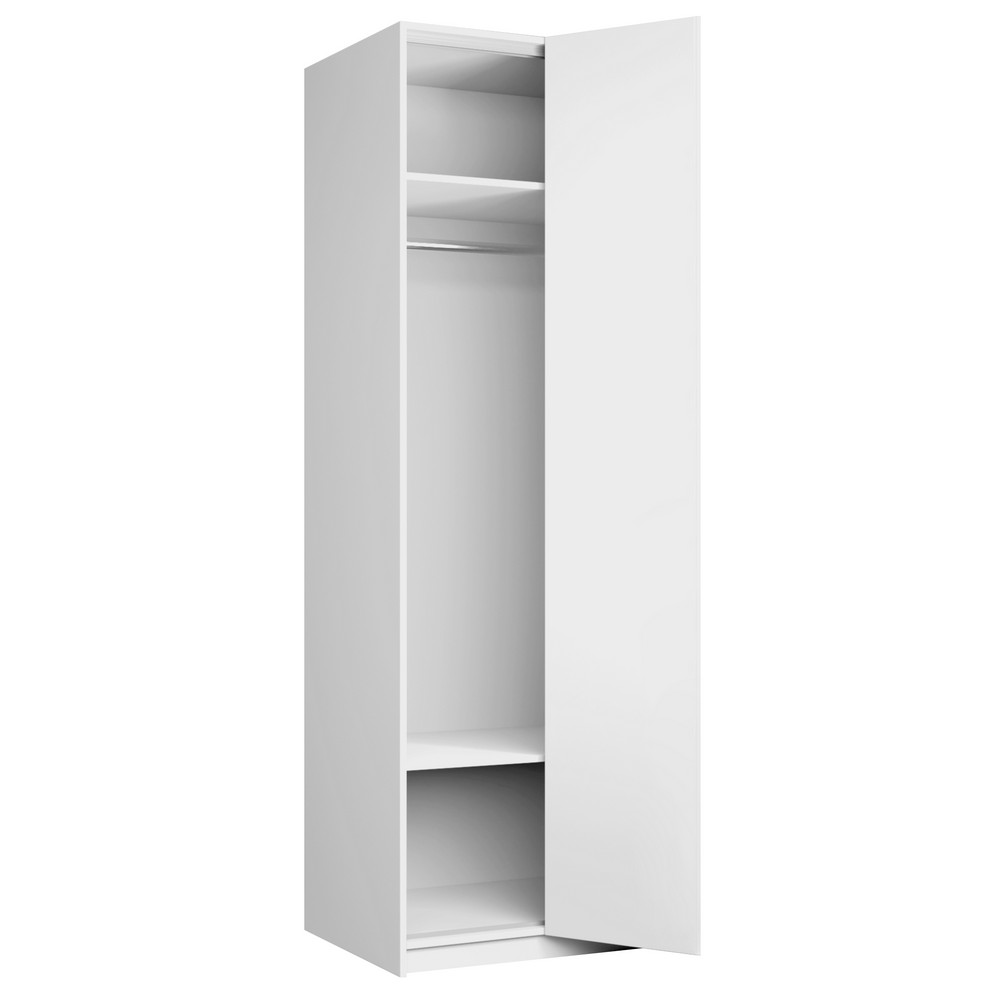 Локер 2-х дверный ("Гармошка" с системой Push to Move/Правый) (Белый снег 808х2200х525 Локер (базовая компоновка) с ручкой)